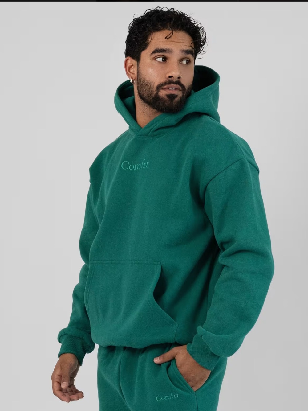 Comfrt Minimalist hoodie Fall Teal